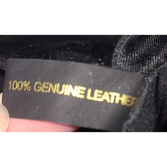 Rebecca Minkoff Black Quilted Leather Handbag Crossbody Shoulder Bag Gold Chain - Picture 5 of 16